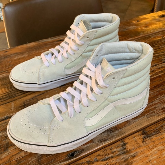 mint vans high tops